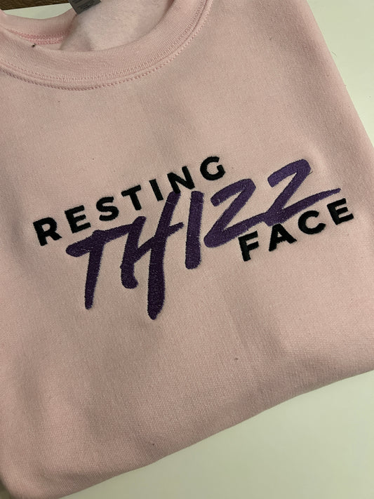 Resting Thizz Face Embroidered Sweater